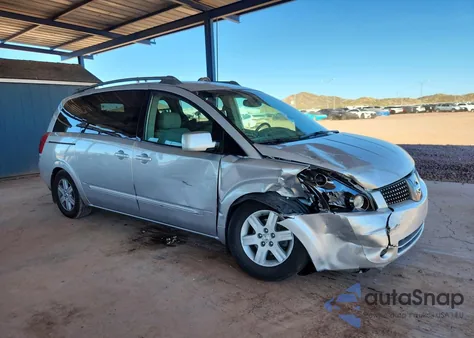 2004 Nissan Quest 3.5 S z USA, uszkodzony, nr VIN 5N1BV28U54N331769